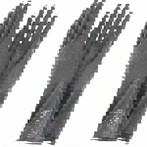 Series 38-514 Chemical Resistant Gloves: 14.00 Thick, Unsupported,